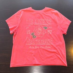 Los Angeles Heartbreakers Graphic Tee - Coral Pink